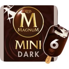 FRIGO MAGNUM mini dark chocolate estuche 6 unidades